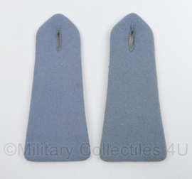 Militaire epauletten PAAR licht blauw - 14 x 6 cm - origineel