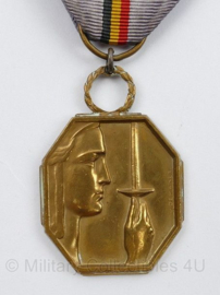 Belgische medaille Patria Grata 1940-1945 - 9,5 x 4 cm - origineel