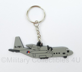 Defensie sleutelhanger 3D PVC Lockheed C-130 Hercules G-781 transportvliegtuig - origineel