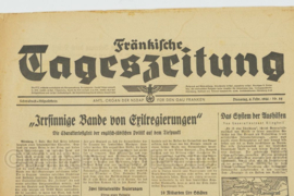 WO2 Duitse krant Frankische Tageszeitung nr. 32 8 februari 1944 - 47 x 32 cm - origineel