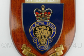 Vereniging van oud-militairen Bond van Wapenbroeders from New Eggware Branch The Royal British Legion wandbord - 15 x 1,5 x 17,5 cm - origineel