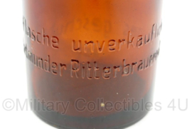 WO2 Duitse 1937 bierfles Dortmunder Ritter Bier fles 0,5 l gemaakt in 1937 beugelfles - origineel