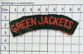 British Army shoulder title ENKEL Royal Green Jackets - 9 x 3 cm - origineel