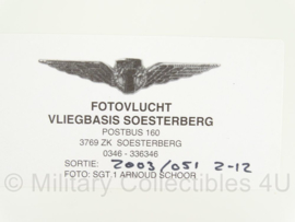 KLu Luchtmacht  foto op kunststof FOTOVLUCHT Vliegbasis Soesterberg - 40 x 30 cm - origineel