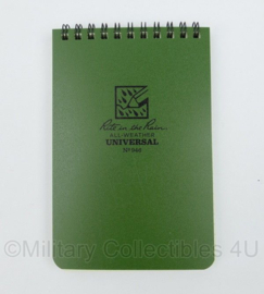 Notitieblok  Rite in the Rain All-weather Notebook Notitieboek No. 946, green (2020) - waterproof extra kwaliteit (ook schrijven in de regen) - 16 x 10 cm.