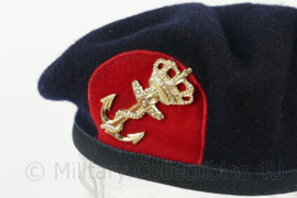 KMARNS Korps Mariniers baret met insigne Hassing BV - 100% wol - maat 55-57 - origineel