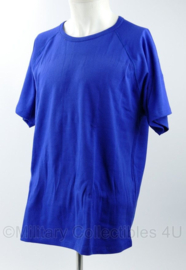 Defensie burgerpersoneel t-shirt blauw - maat 8090/1525 of 8595/2535 - origineel