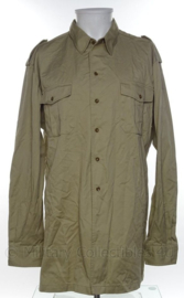 Koninklijke Marine khaki dik overhemd lange mouwen - maat 43 of 44 - origineel