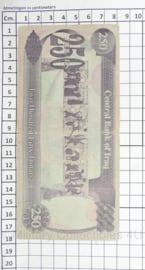 Irakees briefgeld Central Bank of Iraq 250 Dinars Saddam Hussein - origineel