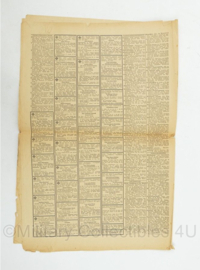 WO2 Duitse krant Frankische Tageszeitung nr. 14 18 januari 1944 - 47 x 32 cm - origineel