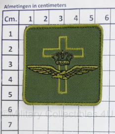 KLU Koninklijke Luchtmacht Veldpredikant/Aalmoezenier borstembleem - met klittenband - 5 x 5 cm - origineel