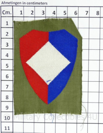 KL eenheid arm tot 2000 Staf Legerkorps Legerkorpstroepen - ongevouwen - 9 x 6,5 cm - origineel