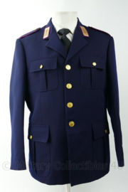 Italiaans politie uniform jas met kraagspiegels - maat Medium - nieuwstaat - origineel