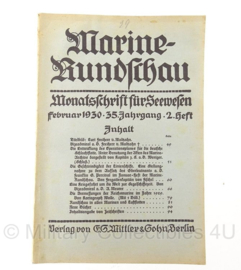 Boek Marine Rundschau - 1930 - set van 5 boeken - origineel