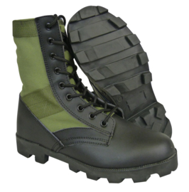US Army  jungle boots  - groen / zwart - Size 6 = maat 40 - met Panama zool - nieuw gemaakt