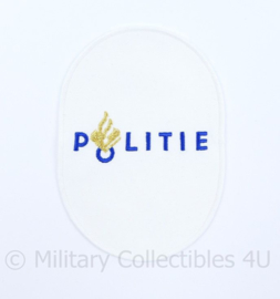 Nederlandse politie zeldzaam wit embleem - vroeg model - origineel