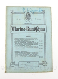 Boek Marine Rundschau - 1911 - set van 3 boeken - origineel