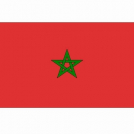 Vlag Marokko - Polyester -  1 x 1,5 meter