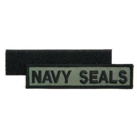 Navy Seals uniform borst naamlint stof - met klitteband - 13,4 x 3 cm.