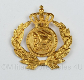 KL Nederlandse leger Officiers pet insigne goud - zonder bevestigingspinnen - 5 x 5 cm - origineel