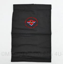 Defensie halsdoek Staff Support Command - Any place Any time-    - zwart - origineel