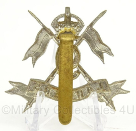 WO2 Britse baret of pet insigne 9th Queen's Royal Lancers - afmeting 5 x 5 cm - origineel