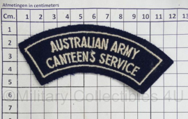 Australische leger Australian Army Canteens Service shoulder title - 12 x 5 cm - origineel