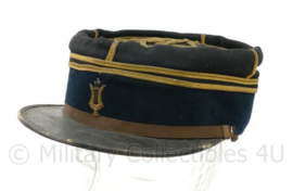 Franse dolman met kepie, giberne en foto van Caporal musicien van École d'Artillerie de La Fère - maat Medium - gedragen - origineel