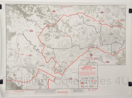 Sarajevo Warring Factions topografische kaart 1:25 000 - 65 x 47 cm - origineel