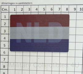 Defensie nieuwste model NLD Infrarood uniform embleem met klittenband  - 8  x 5 cm.  - ongedragen -  origineel