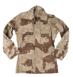 US Golfoorlog field jacket DBDU DESERT Six-Color Desert Pattern - zeldzaam vroege uitvoering 1981 - maat Medium-X Short - origineel