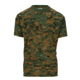 T shirt Recon 100% katoen - USMC digital woodland marpat camo - maat Small t/m XL