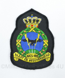 KLU Koninklijke Luchtmacht AOCS NM Air Operations Control Station Nieuw Milligen embleem - 11,5 x 8 cm - origineel