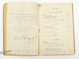 WO2 Britse Defence Force Regulations Combat Orders Training Regulation no. 10 (2nd Edition) 1942 - 19 x 13 cm - origineel