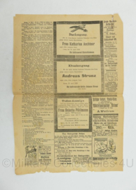 Duitse krant Rehauer Tagblatt Oberfrankischer Bote 19 april 1926 - 47 x 32 cm - origineel