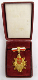 Poolse medaille in doosje - Zazagkug Dlawojew - 7 x 9 cm - origineel