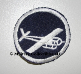 Overseas cap insigne - glider infantry - officieren - donkerblauw met wit