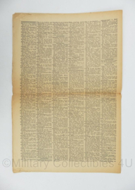 WO2 Duitse krant Tageszeitung nr. 207 4/5 september 1943 - 47 x 23 cm - origineel
