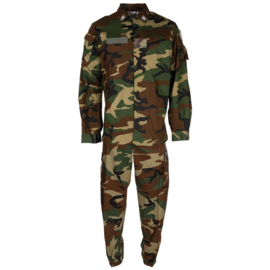 Italiaanse leger Woodland uniform jas met broek set - nieuw in verpakking - maat 54 tm. 58 - origineel