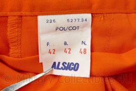 Alsico oranje broek - maat 48 - nieuw - origineel