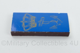 KM Koninklijke Marine lucifers in doosje met logo - 6 x 2,5 cm - origineel