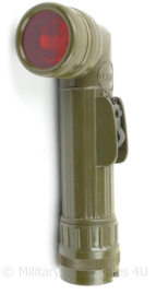 USN US Navy DT-991/U zaklamp met glaasjes - 20 x 8 x 5 cm - origineel
