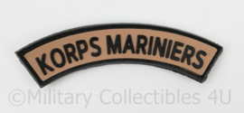 3D PVC  Korps Mariniers KMARNS straatnaam met klittenband - breedte 10 cm.