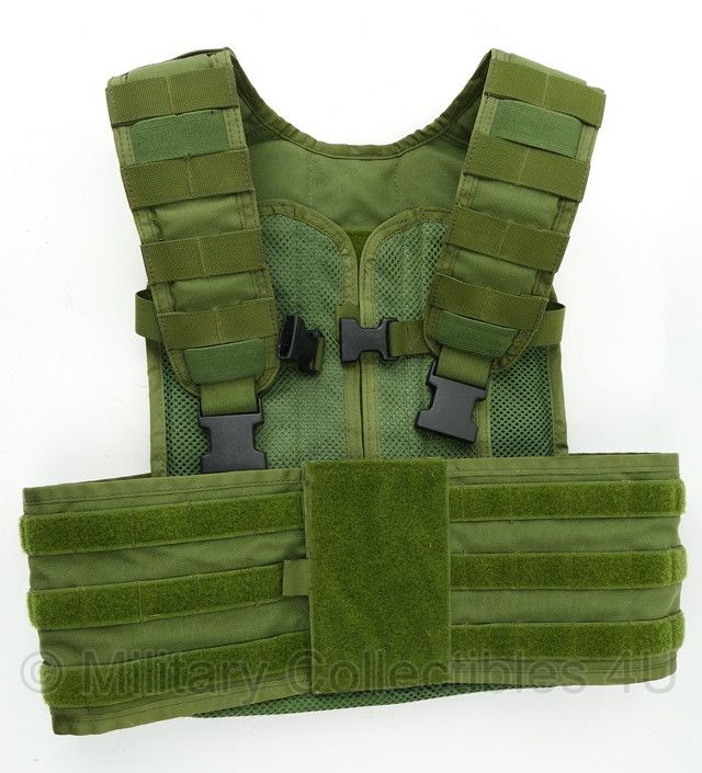 KMARNS Korps Mariniers Molle vest Ciras Plate Carrier backpanel groen  - origineel