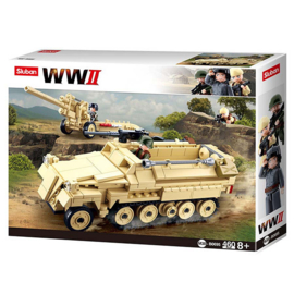 Sluban WO2 Duitse halftrack bouwset - 460 bouwstenen - nieuw in verpakking - origineel