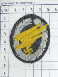 Luftwaffe Fallschirmjäger abzeichen in stof - manschappen