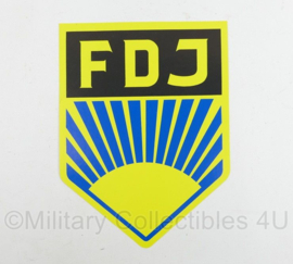 Duitse Communistische FDJ bord Freie Deutsche Jugend - 27 x 36 cm - origineel