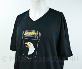 T shirt zwart - met opdruk US 101st Airborne Division - maat XXL