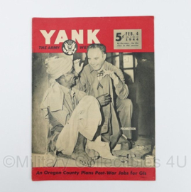 WO2 US Yank The Army Weekly Magazine tijdschrift - February 4, 1944 - 34,5 x 27 cm - origineel