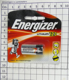Energizer CR123 CR123A 3V Lithium Battery - per stuk - voor kijkers, zaklampen, Surefire lampen e.d. - nieuw
